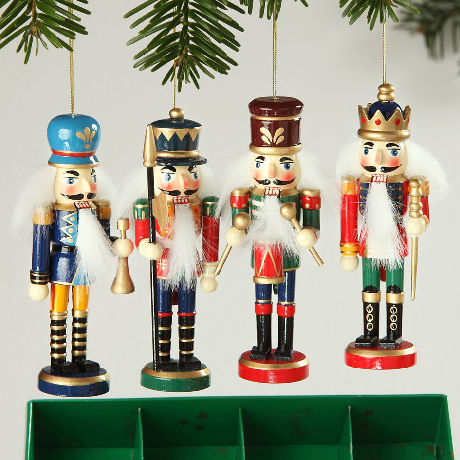 Nøtteknekkere til juletreet – 4-pakning, 12 cm