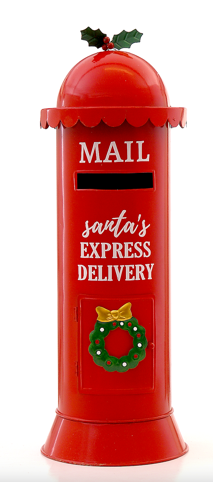 Postkasse til brev fra julenissen - 52 cm - Juletrepynt.no