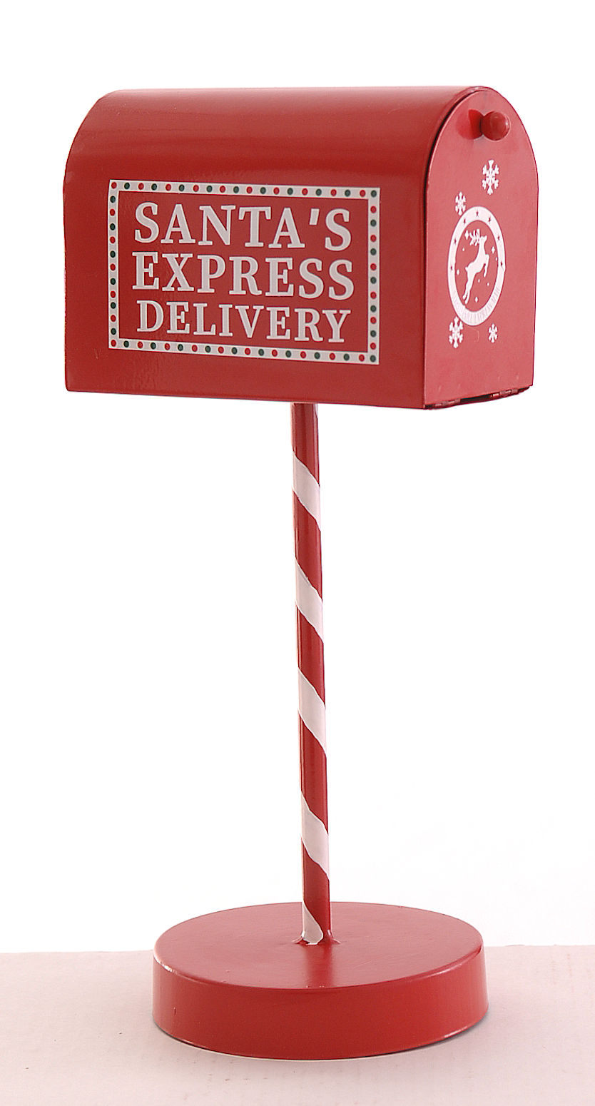 Amerikansk postkasse til brev til julenissen - Juletrepynt.no