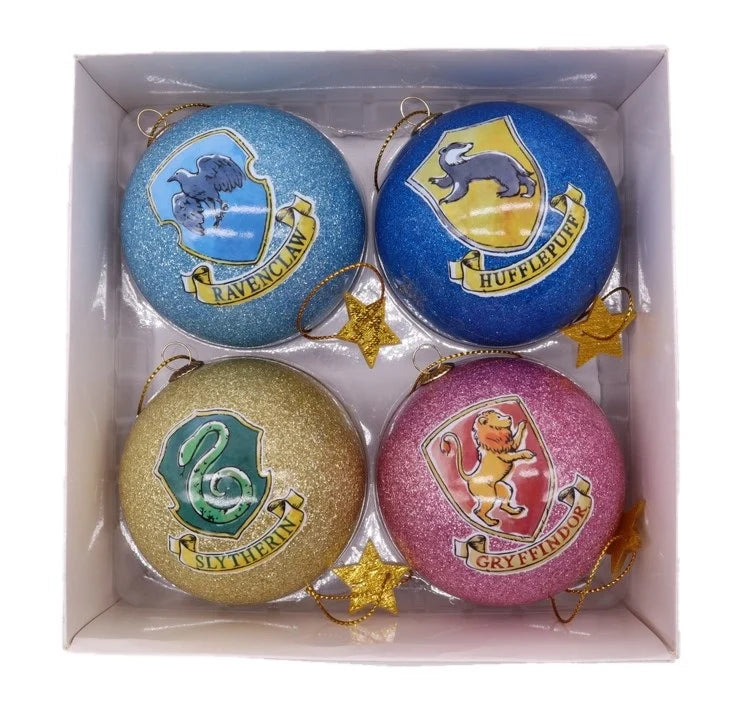 Sett med 4 julekuler fra Harry Potter