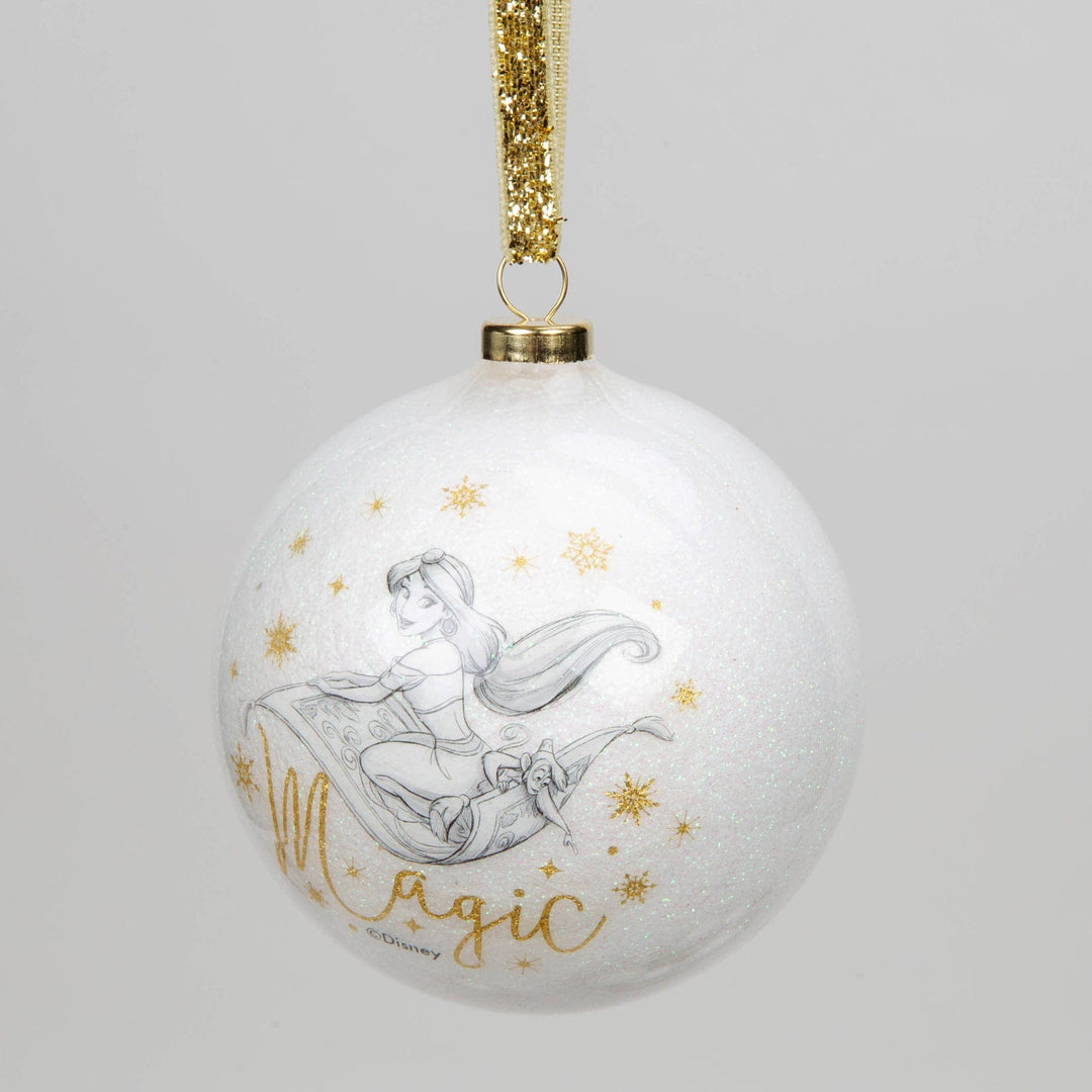 julekuler Disney julekule m/glitter, Jasmin (8cm )
