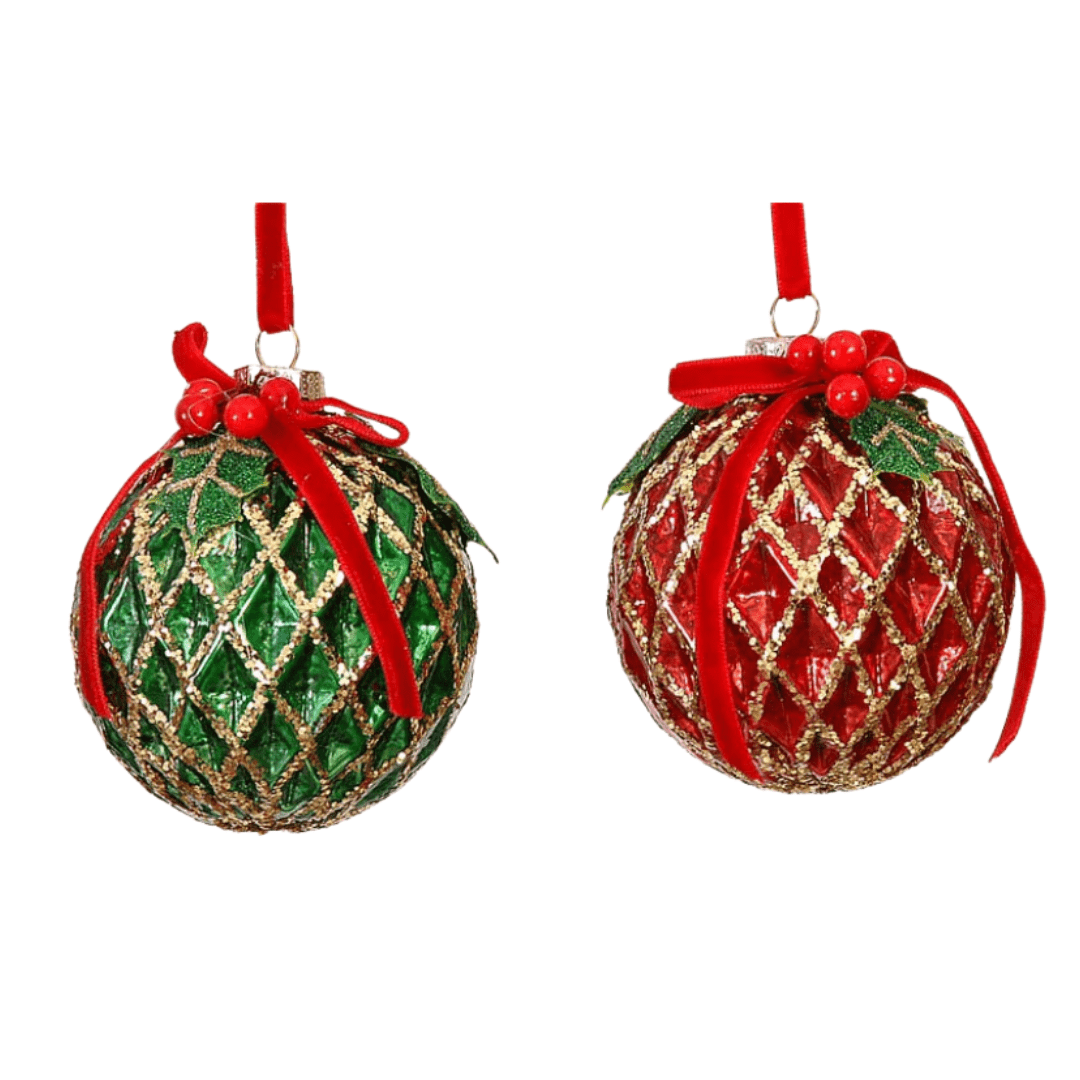 julekuler Julekuler med mønster (8 cm)
