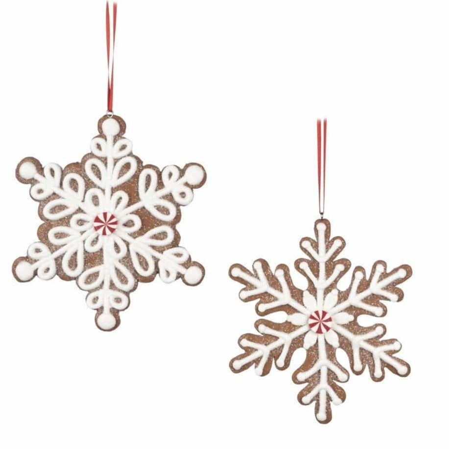 julekuler Snøfnugg pepperkaker (13 cm)
