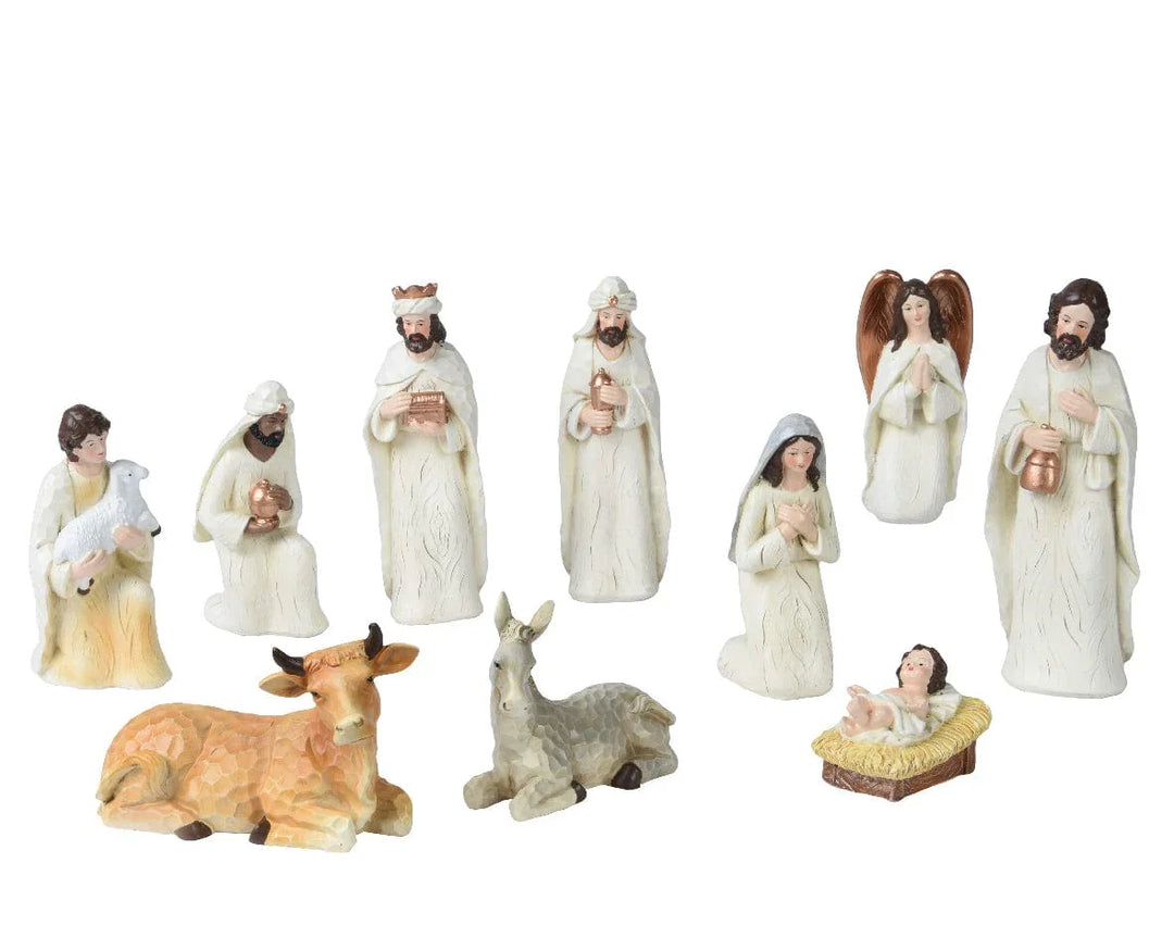 Julekrybbe figurer (20,3 cm) - Juletrepynt.no