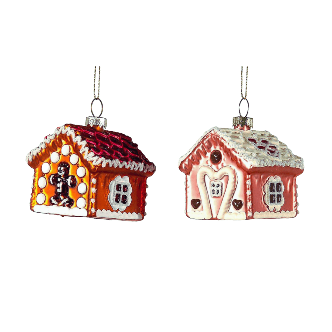 juletrepynt Lave pepperkakehus (7,5 cm)