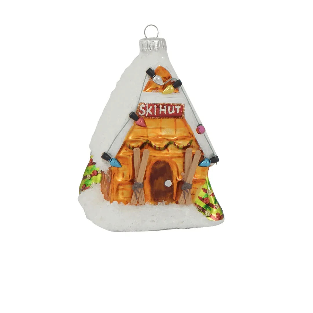 Skihytte (11 cm) - Juletrepynt.no