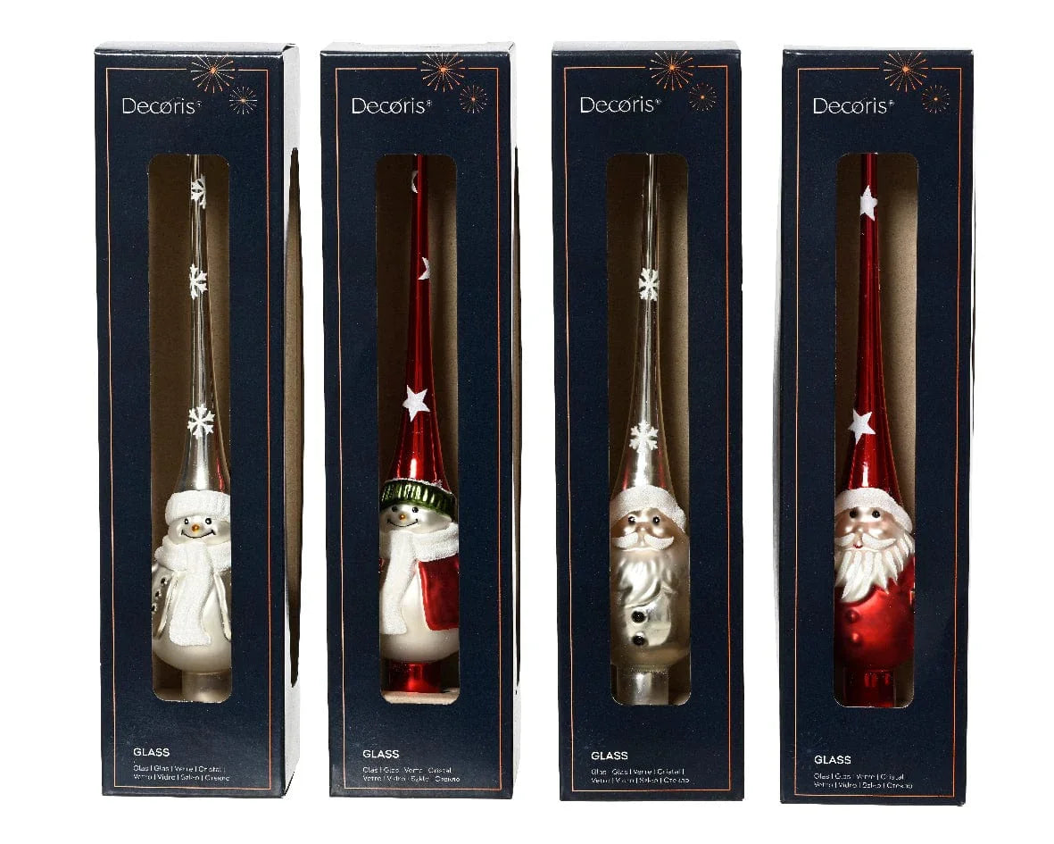 Snømann/julenisse juletrespir (25 cm) - Juletrepynt.no