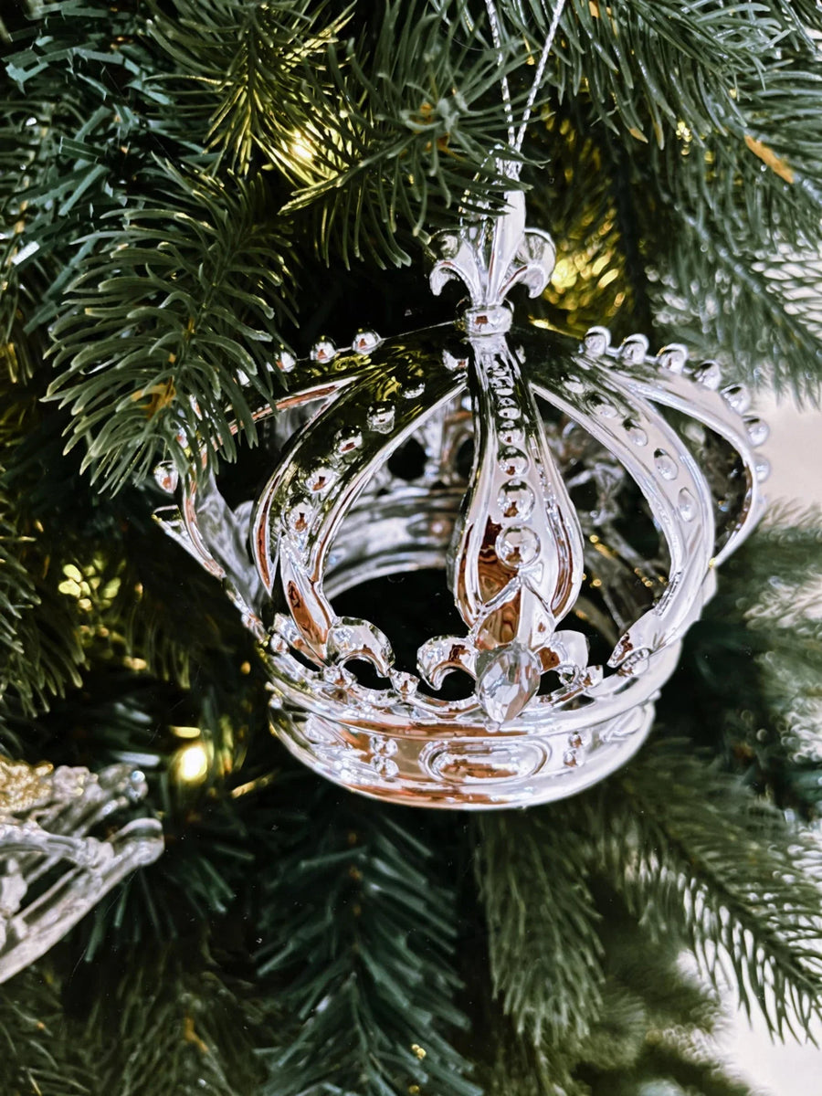 Krone (11,5 cm) - Juletrepynt i akryl - Juletrepynt.no