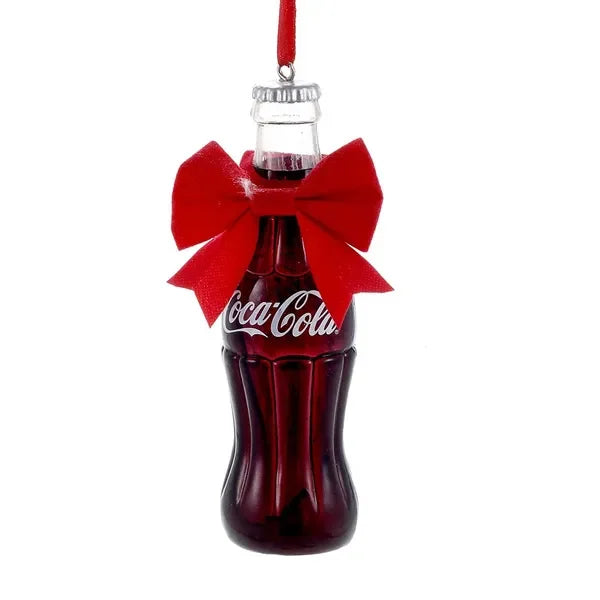 Coca Cola glassflaske - retro juletrepynt - Juletrepynt.no
