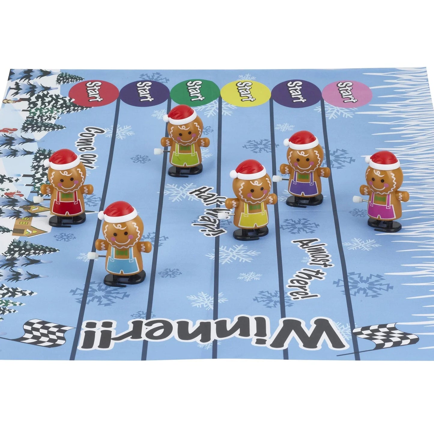 Kappløp pepperkakemann smellbonbon - Juletrepynt.no