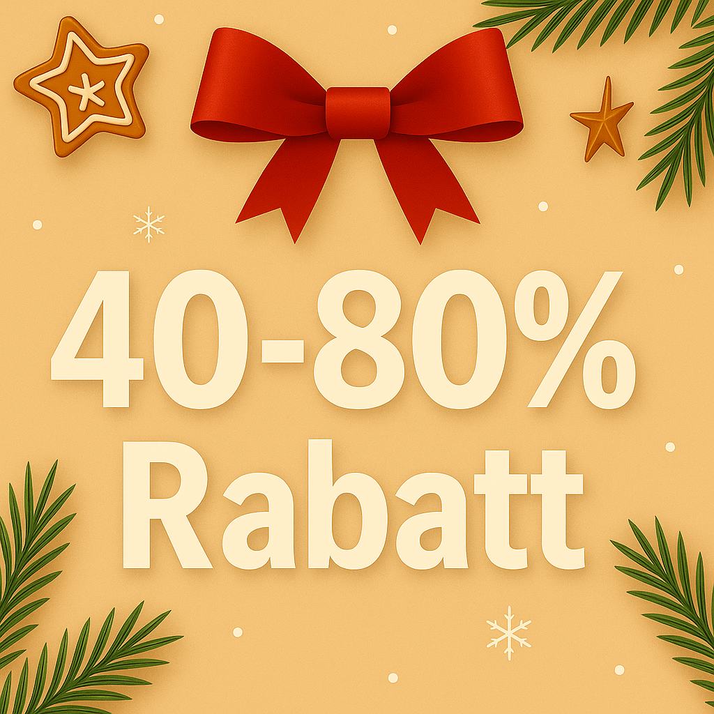 Tilbud 40–80% – Juletrepynt på salg
