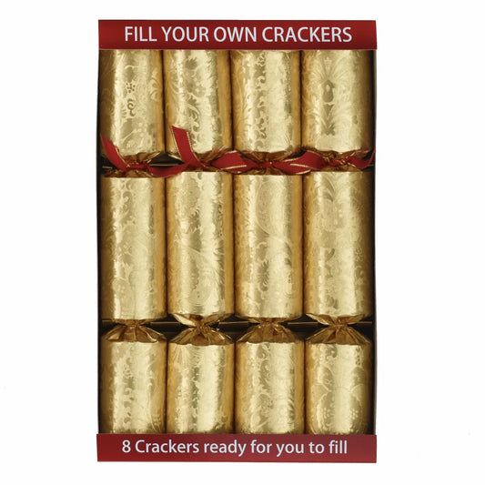 Fyll din smellbonbon gull - 8 stk - 30 cm - Juletrepynt.no