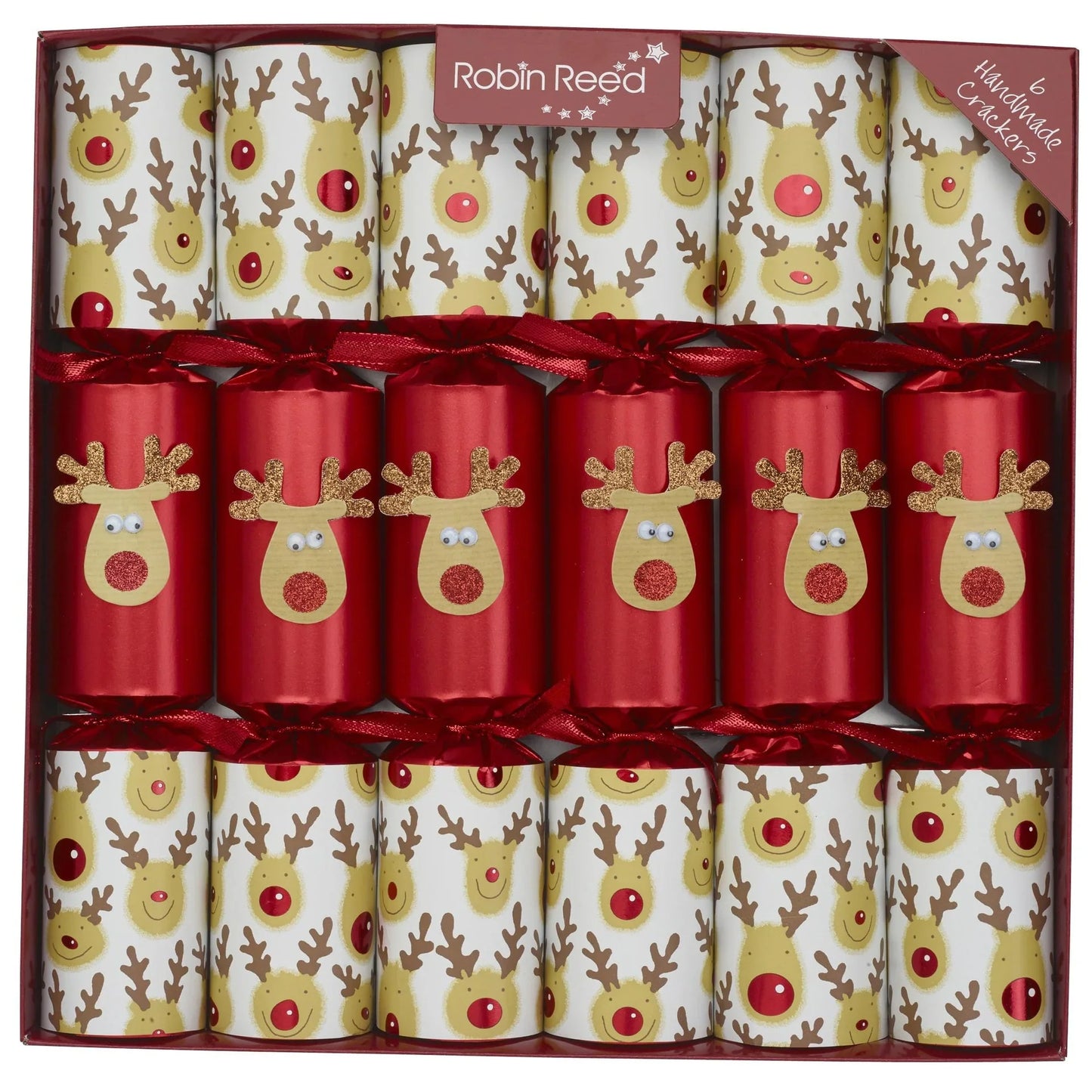 Kappløp reinsdyr smellbonbon - Juletrepynt.no