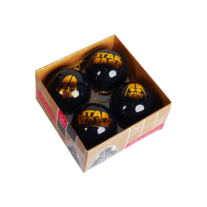 Sett med 4 Star Wars julekuler 75mm