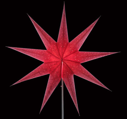 Rød julestjerne - 60 cm