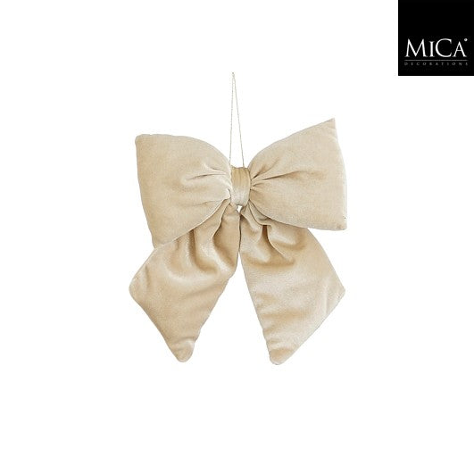 sløyfe i fløyel til jul - julepynt