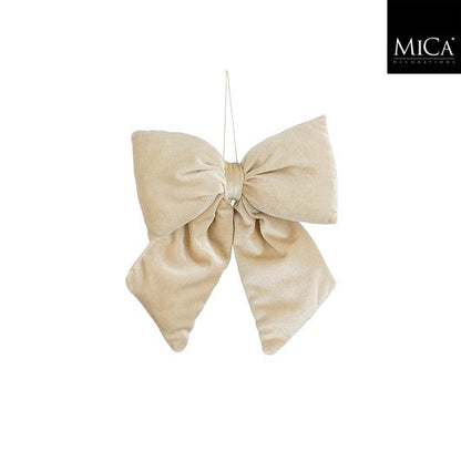 sløyfe i fløyel til jul - julepynt