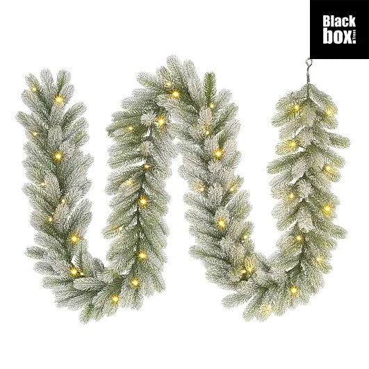 Premium Girlander 270 cm - frost og LEDlys - Juletrepynt.no