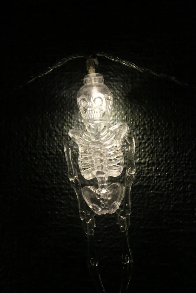 Lyslenke skjelett - 3 meter 20 pærer. Halloween - Juletrepynt.no