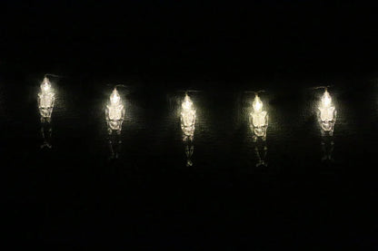 Lyslenke skjelett - 3 meter 20 pærer. Halloween - Juletrepynt.no