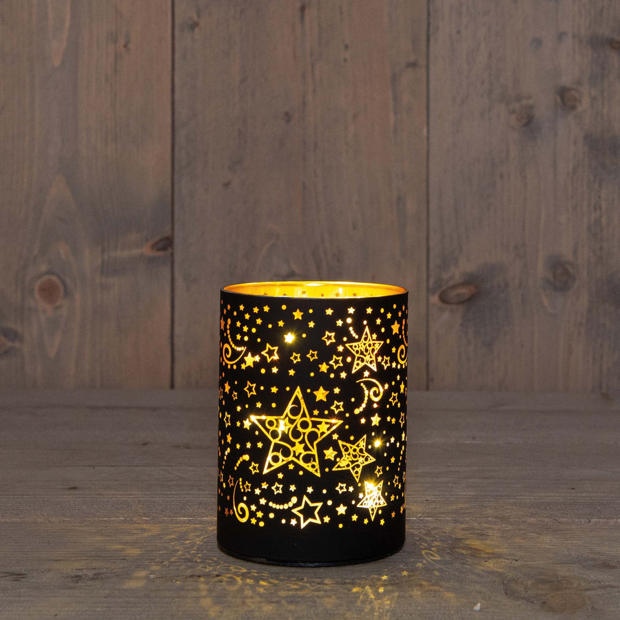 Led lykt på batteri - julepynt