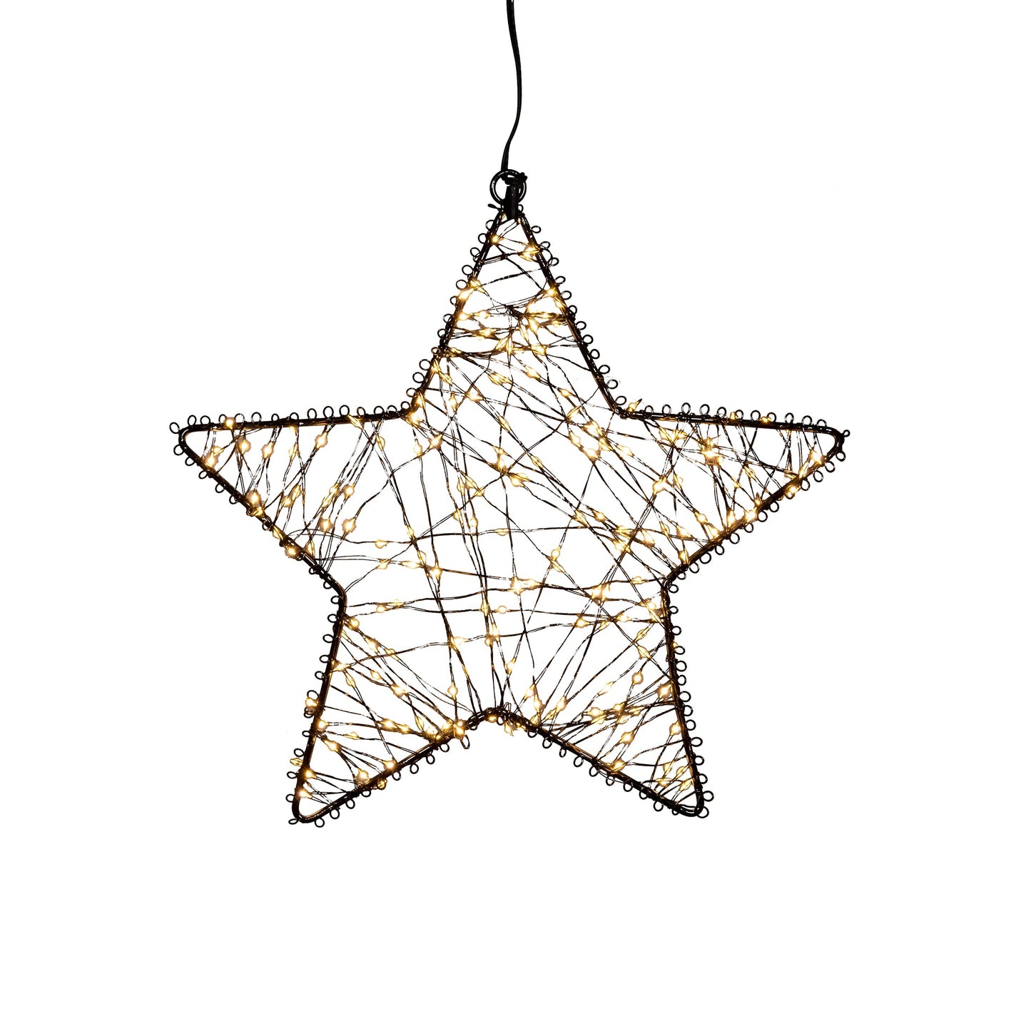 Stjerne julebelysning vindu utendørs LED varmhvit adventstjerne