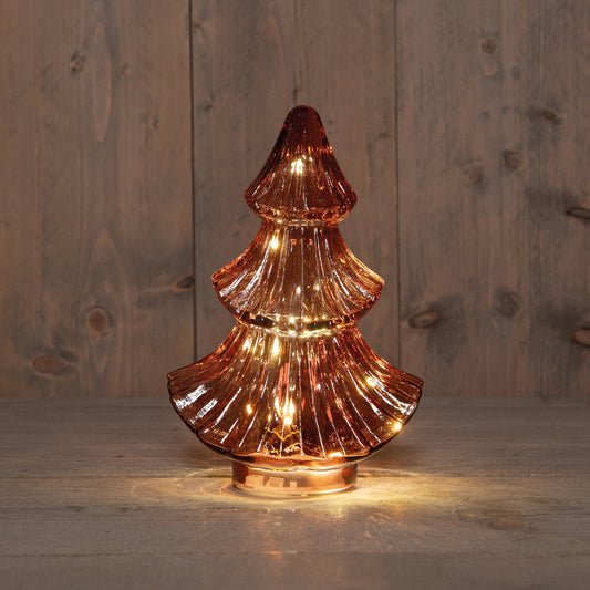 Burgund julelykt formet som elegant juletre