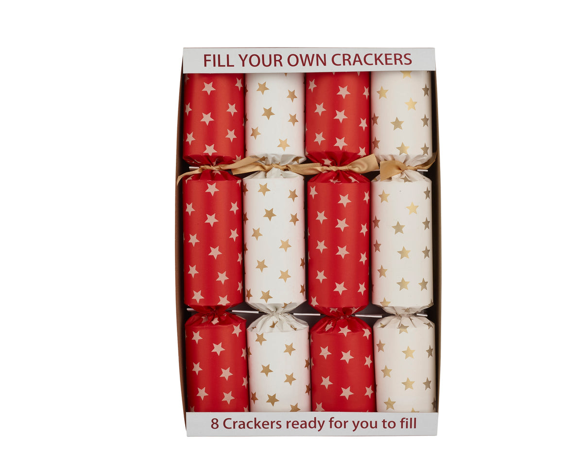 Fyll din egen Smellbonbon - 8 stk - Stjernedesign - Julelysbutikken.no