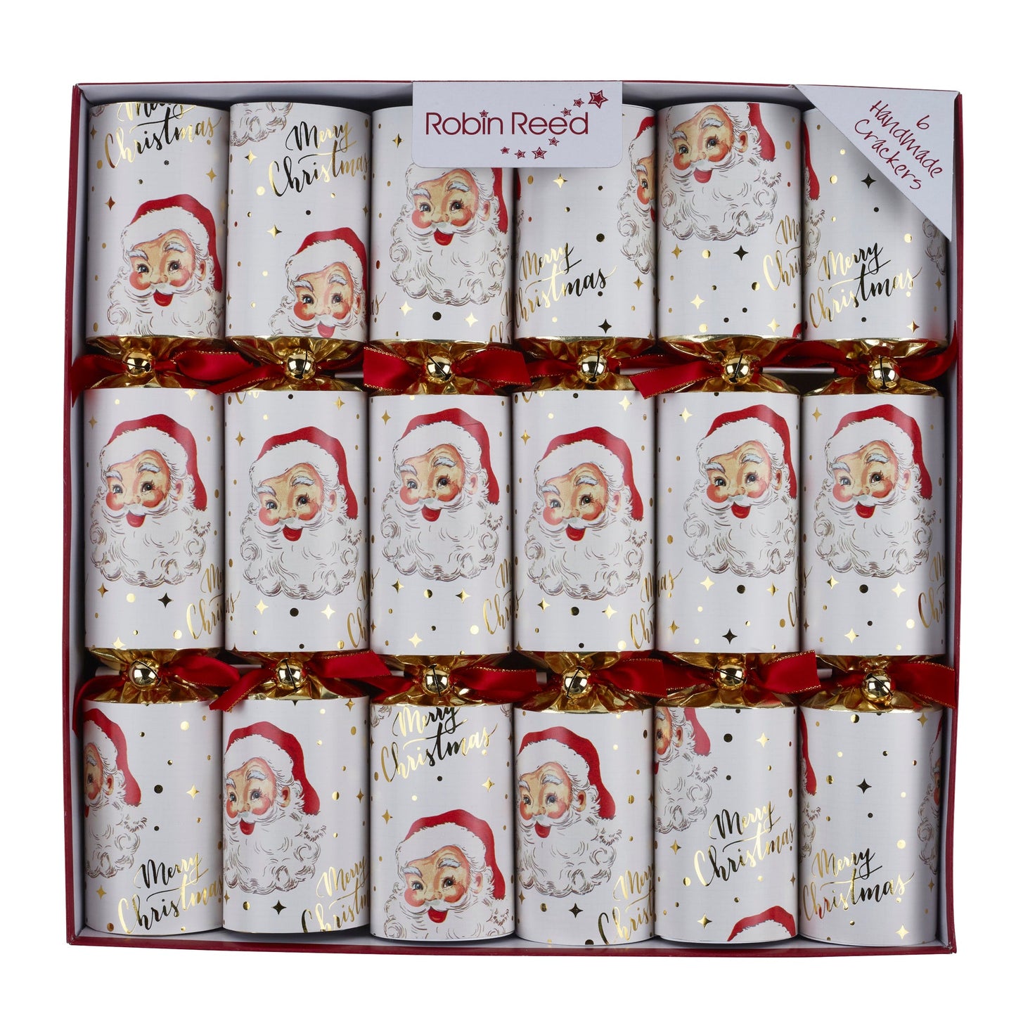 Retro Santa Image smellbonbon 33 cm i vintage-design til julebordet