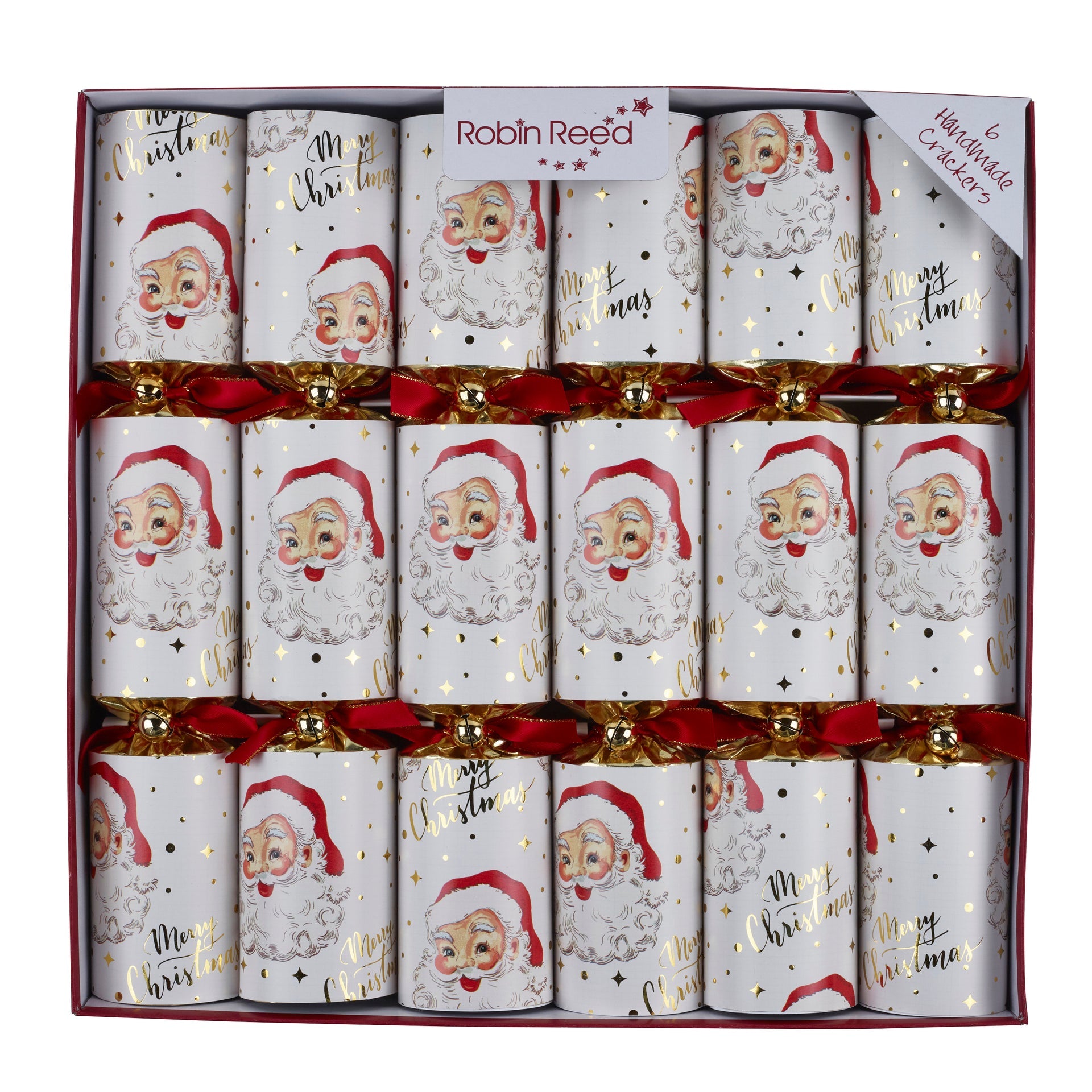 Retro Santa Image smellbonbon 33 cm i vintage-design til julebordet