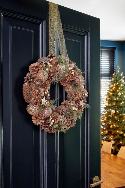 Dørkrans diameter 45 cm - elegant design til jul