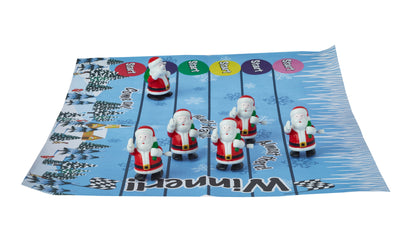 Retro Santa Image 6-pakning smellbonbon med opptrekkbare julenisser