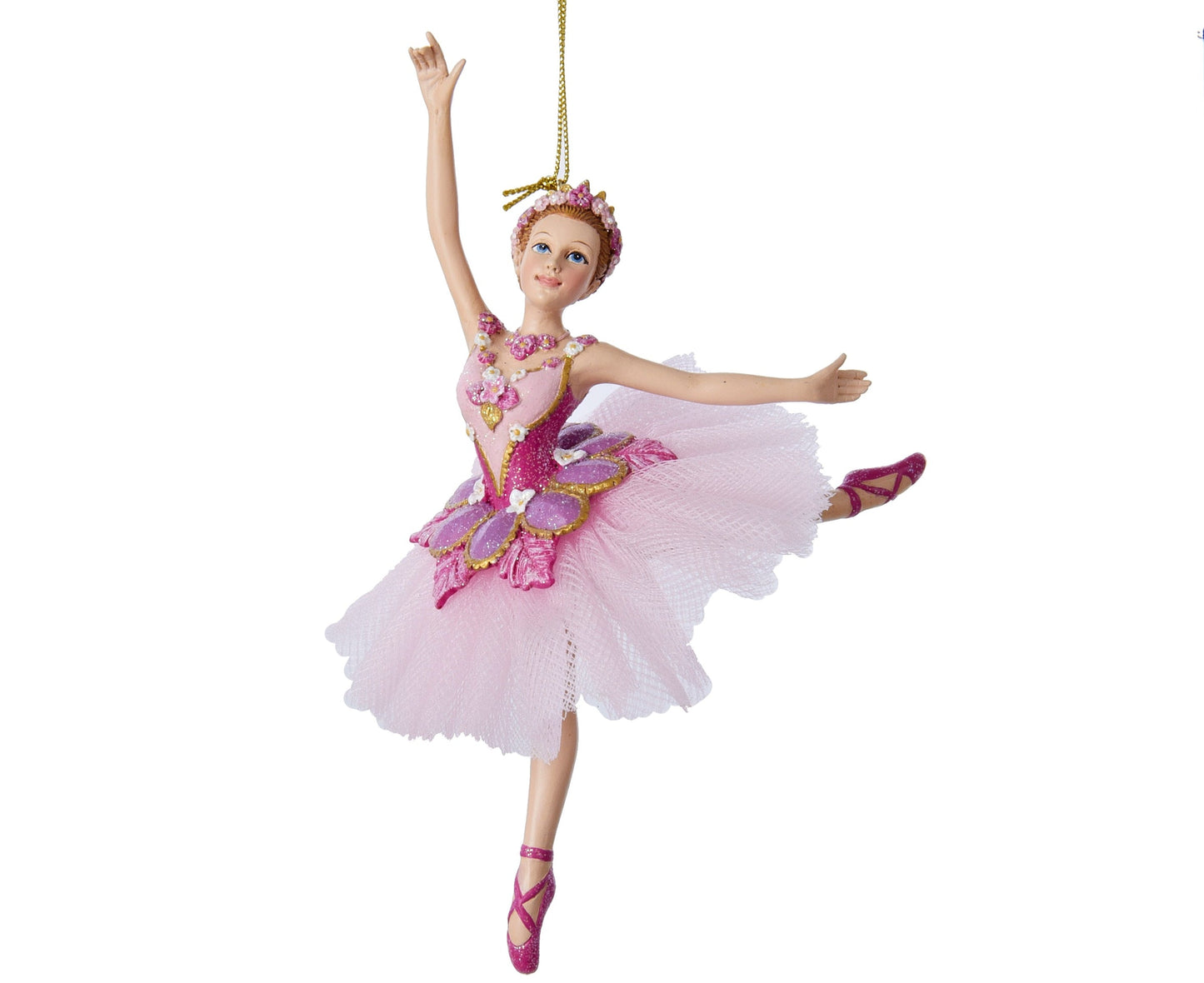 Rosa ballerina juletrepynt