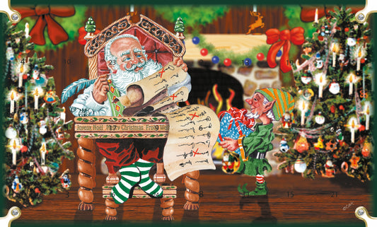 Adventskalender med 24 elegante juletrepynt