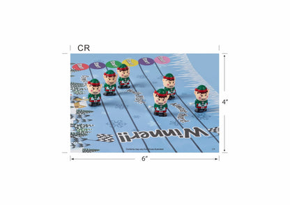 Håndlagde smellbonbon - 6 stk - 33 cm - kappløp alver - Juletrepynt.no