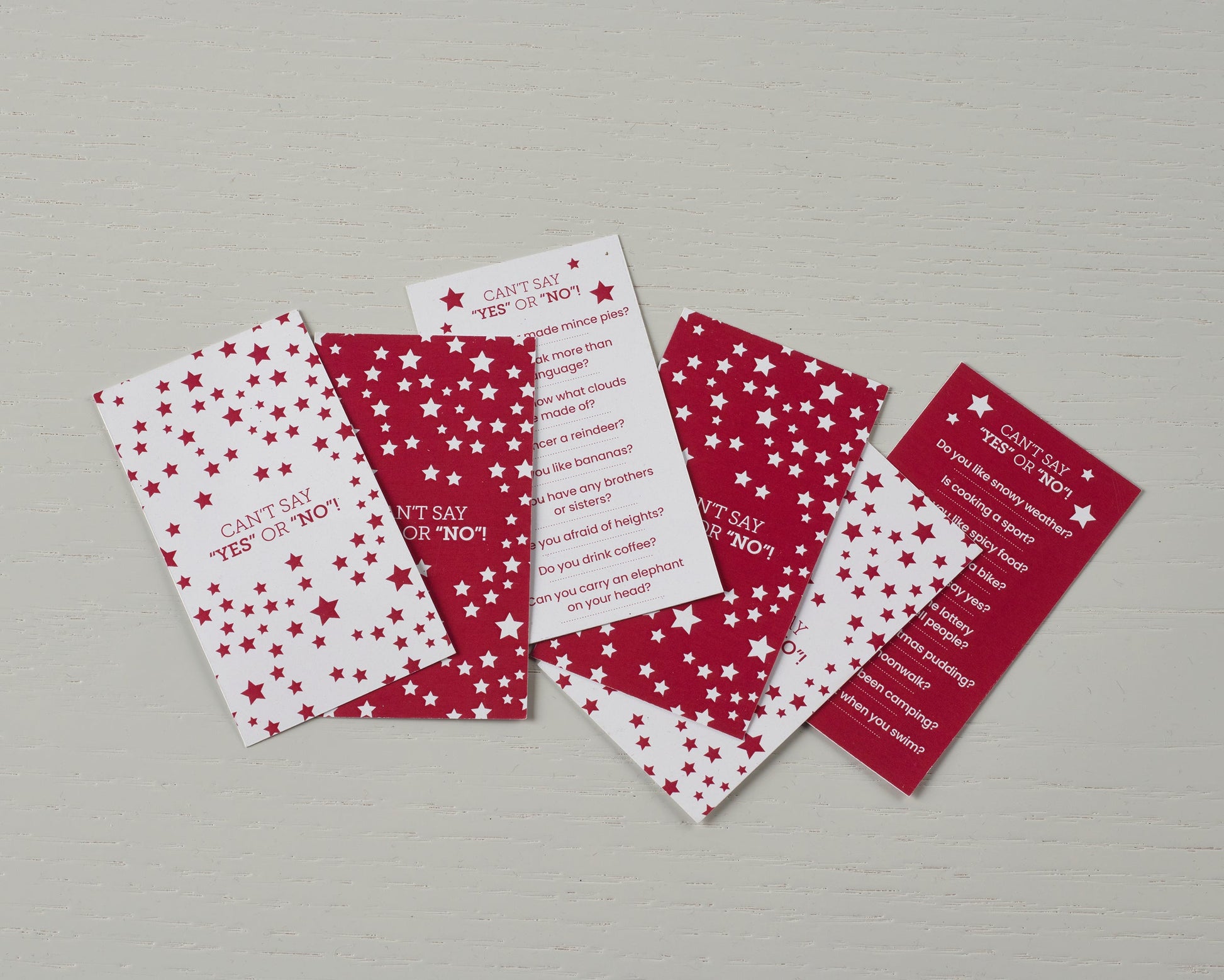 Candy Cane Jingle Bell smellbonbon 30 cm med Game Cards Yes/No