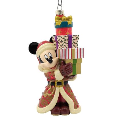 Juletrepynt glass mikke med gaver