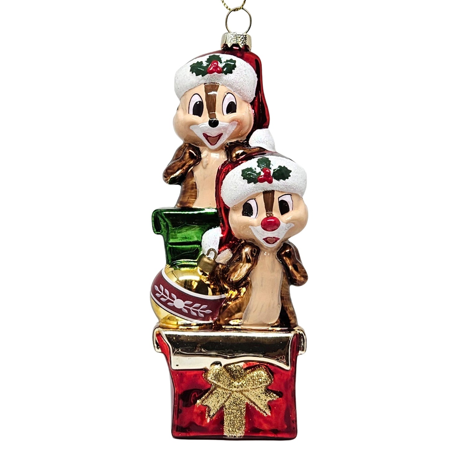 Glassfigur snipp og snapp julepynt