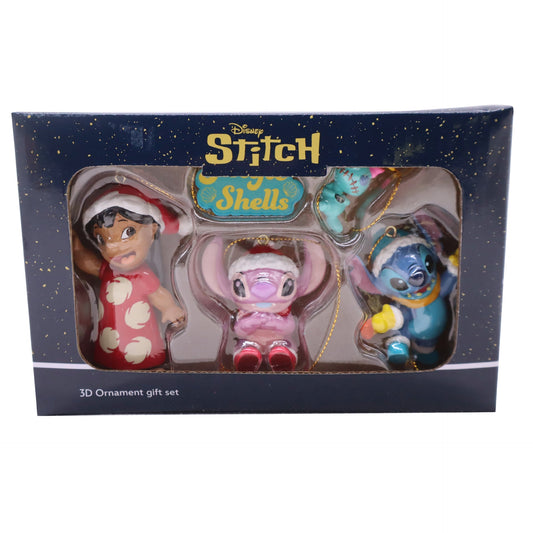 Disney Stitch juletrepynt gavesett – Stitch og vennene hans - Julelysbutikken.no