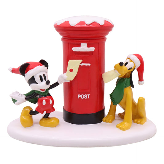 Disney julepostkasse med Mikke Mus og Pluto - Julelysbutikken.no