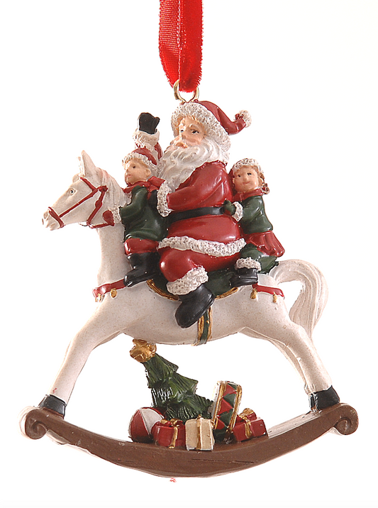 Juletrepynt julenisse barn gaver gyngeshest julepynt