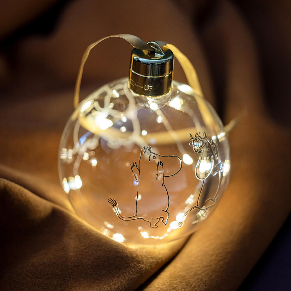 Mummi julekule med LED-lys