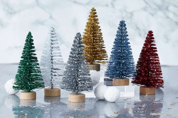 Shimmer Tree smellbonbon 30 cm med små dekorative juletrær