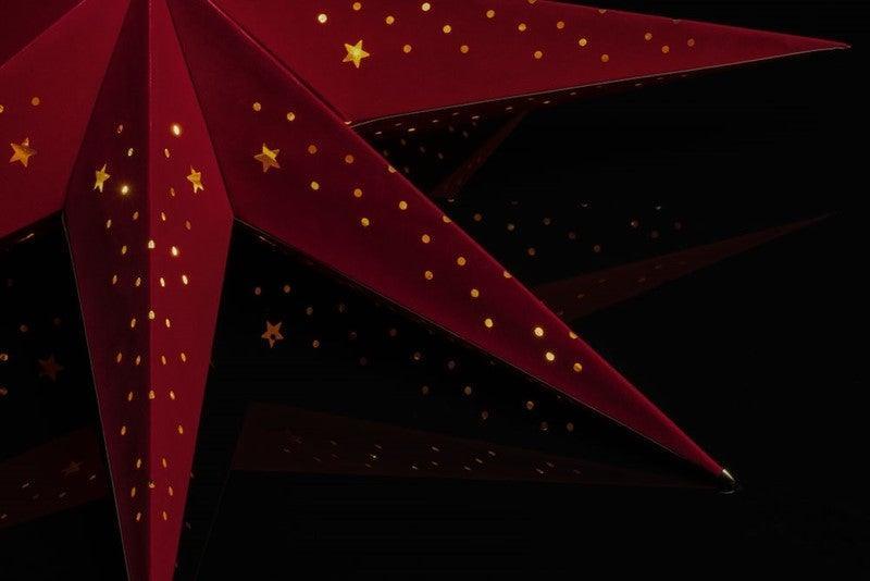 Adventstjerne rød og gull, 60 cm - Juletrepynt.no