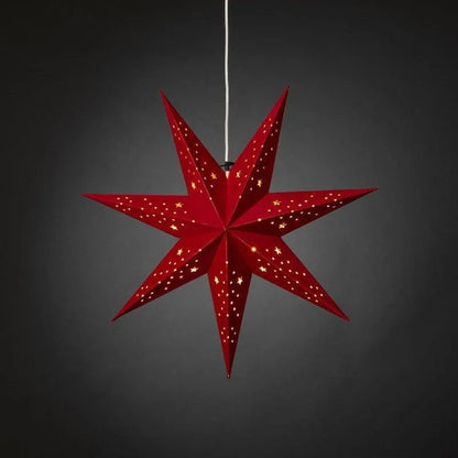 Adventstjerne rød og gull, 60 cm - Juletrepynt.no