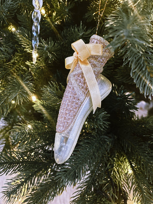 Ballerinasko (14cm) - Elegant juletrepynt - nostalgisk - Julelysbutikken.no