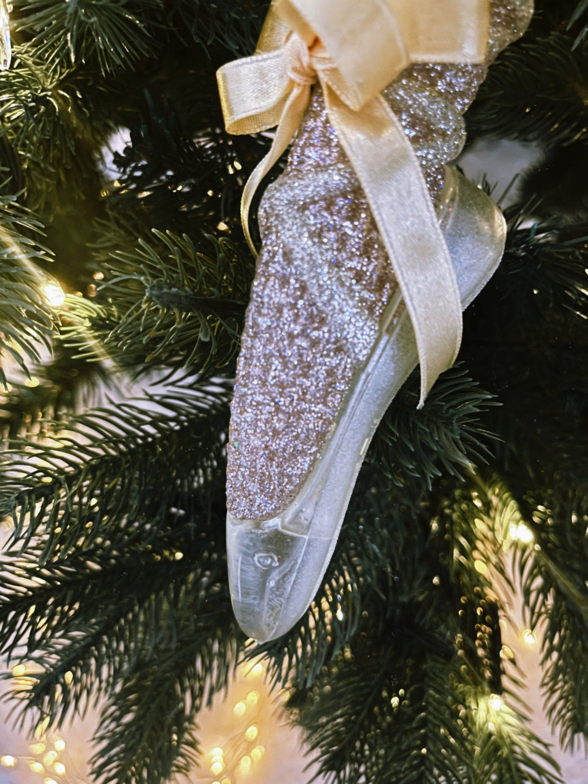 Ballerinasko (14cm) - Elegant juletrepynt - nostalgisk - Juletrepynt.no