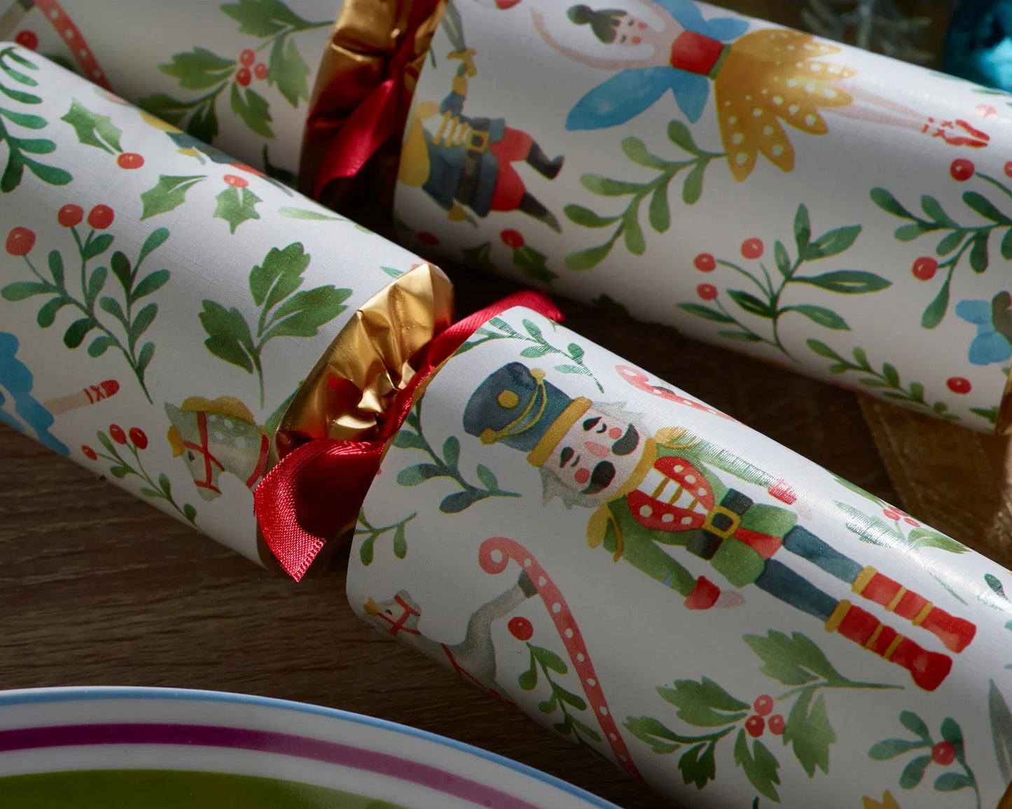 Smellbonbon med nøtteknekker og ballerina - 12 stk - Juletrepynt.no