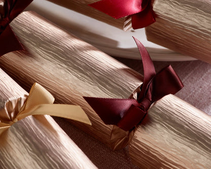 Smellbonbon i gull med sløyfer - 6 stk 30 cm - med eksklusiv gave - Juletrepynt.no