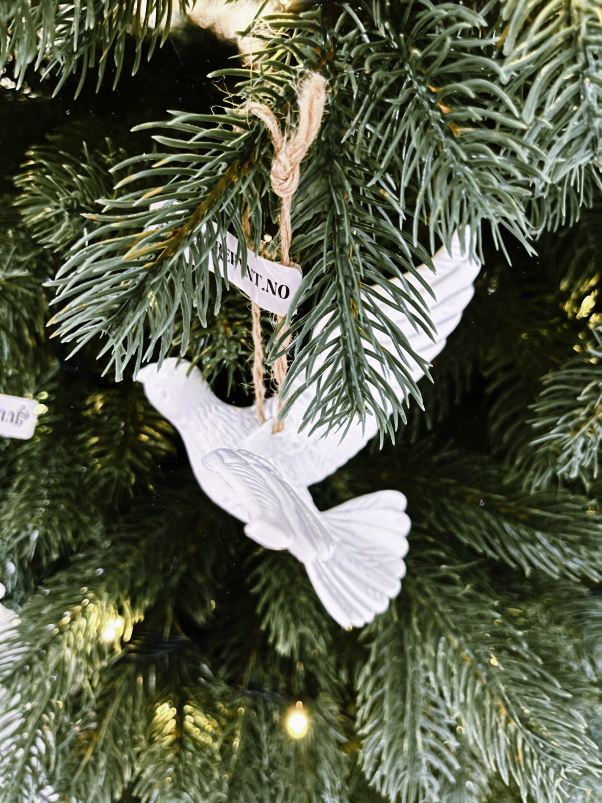 Due (12 cm) - Julepynt til treet - Juletrepynt.no